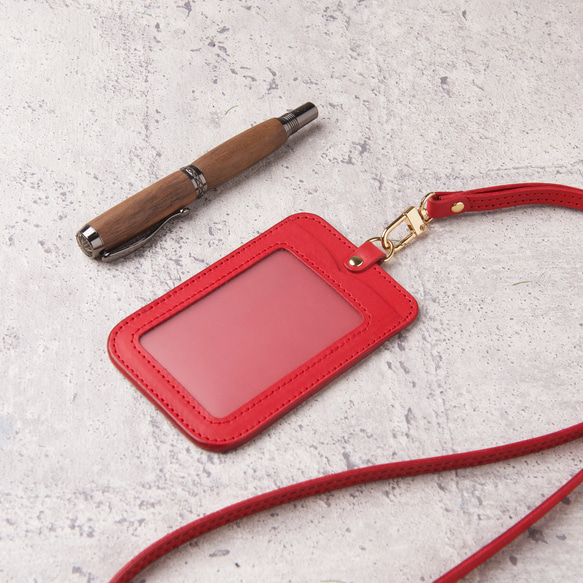 Straight ID Card Holder / レッドレッド