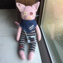 ソックキャット ☆ しましまサロペットのももいろ猫くん