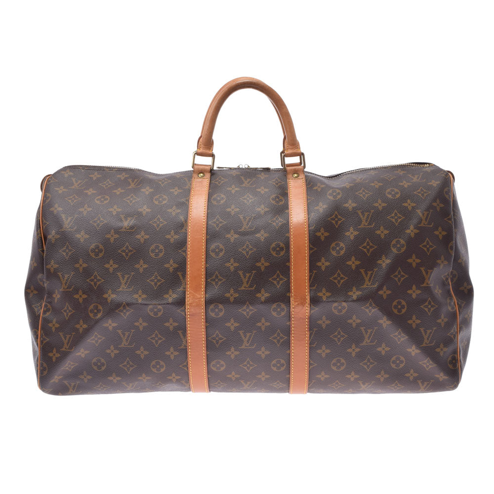 LOUIS VUITTON ルイヴィトン モノグラム キーポル55 ブラウン M41424 レディース モノグラムキャンバス ボストンバッグ Bランク 中古 