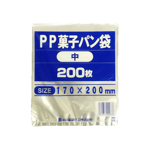 中川製袋 中川製袋化工/PP菓子パン袋 中 200枚 FCV4093-S159419