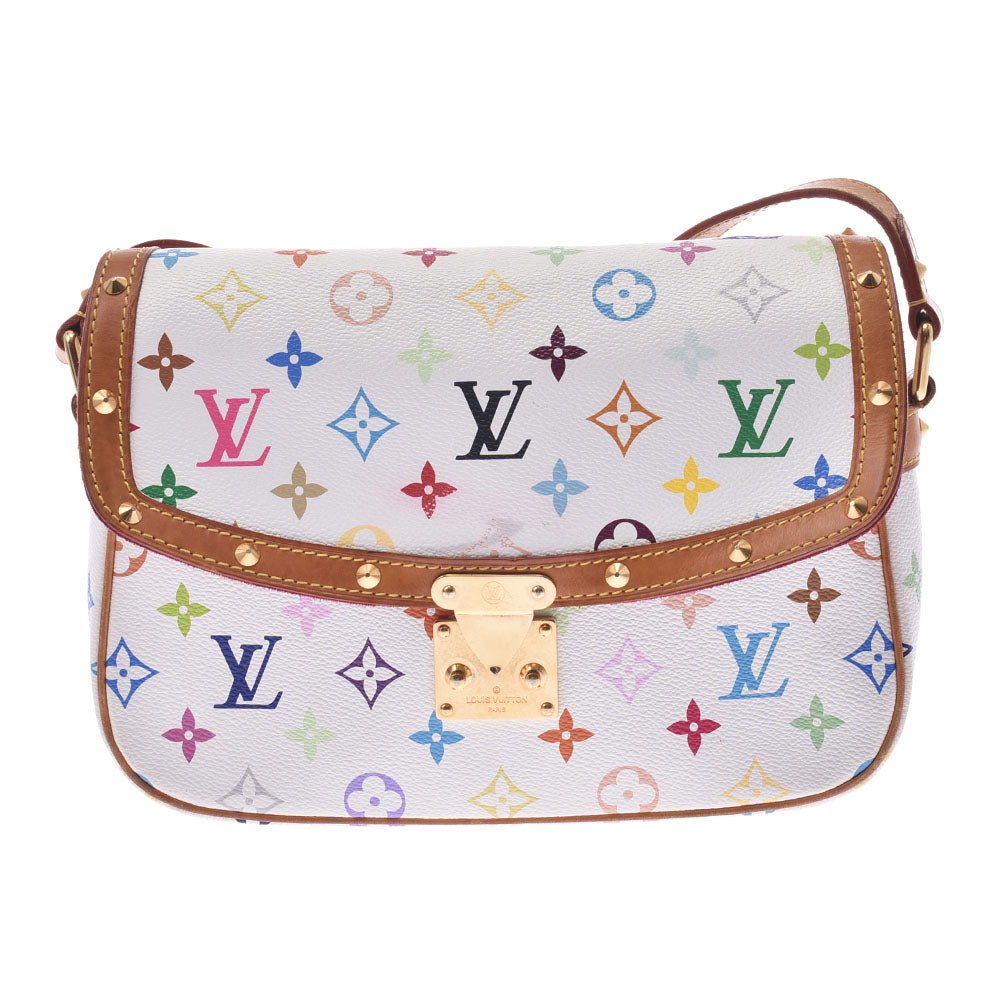 LOUIS VUITTON ルイヴィトン マルチカラー ソローニュ ブロン(白) M92661 レディース モノグラムマルチカラー ショルダーバッグ Bランク 中古 