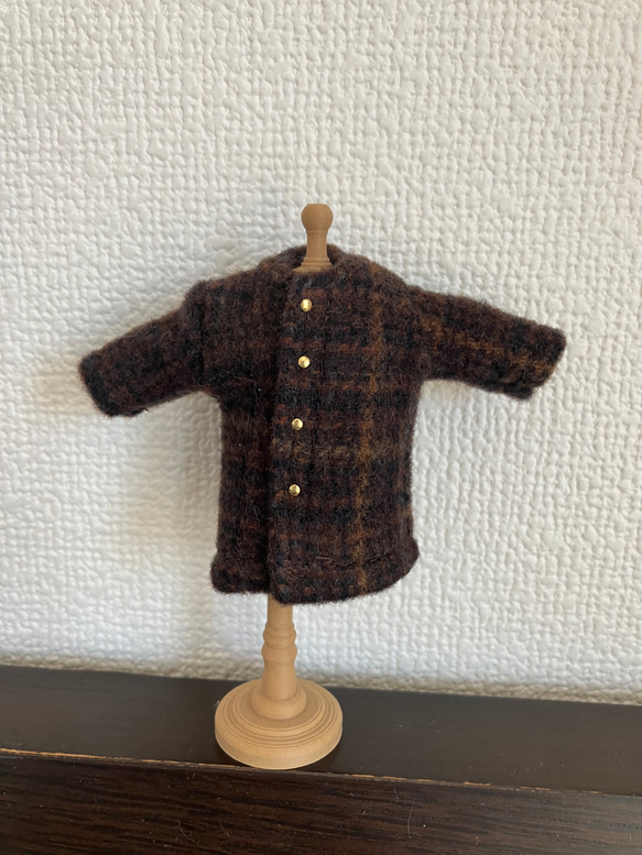 オビツ11  woolのコート　brown