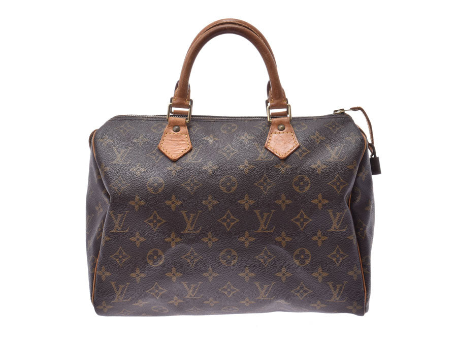 ルイヴィトン モノグラム スピーディ30 ブラウン M41526 レディース 本革 ハンドバッグ Bランク LOUIS VUITTON 中古 