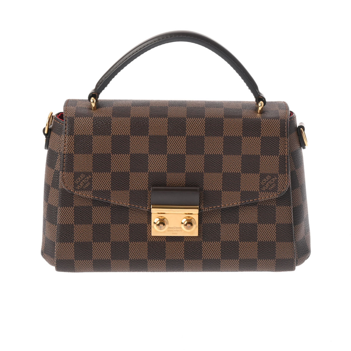 LOUIS VUITTON ルイヴィトン ダミエ クロワゼット 2WAY ブラウン N53000 レディース ダミエキャンバス ハンドバッグ Aランク 中古 