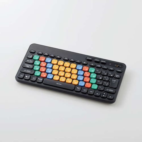 エレコム TK-FS10BMKBK はじめてのキーボード KEY PALETTO（BT） ブラック TKFS10BMKBK