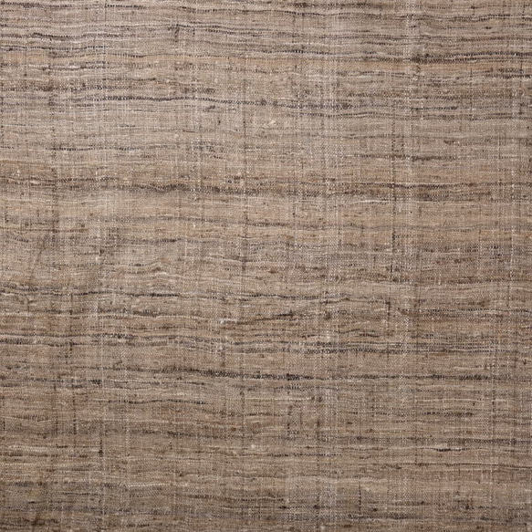 【アウトレット特価品】AKFS①BRN（GL166）インド タッサーシルク(Tussar silk) 手織り生地