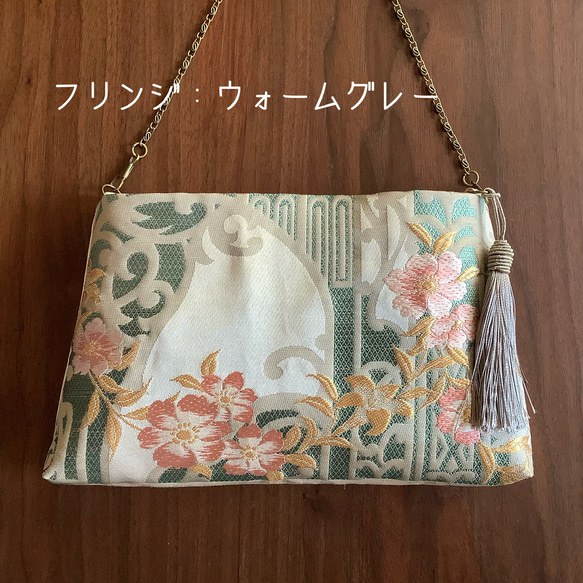 ＊Handbag ✳︎ハンドバッグ✳︎桜✳︎オリエンタル✳︎アンティーク調✳︎袋帯リメイク✳︎