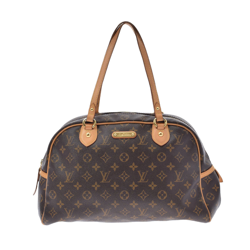 LOUIS VUITTON ルイヴィトン モノグラム モントルグイユGM ブラウン M95566 ユニセックス モノグラムキャンバス ハンドバッグ Bランク 中古 