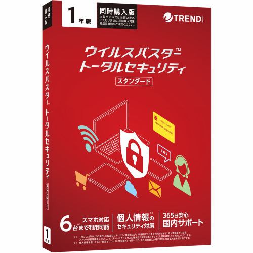 【推奨品】トレンドマイクロ VB トータルセキュリティ スタンダード 1年版 同時購入用 PKG YM TICEWWJGXSBUPN370TZ