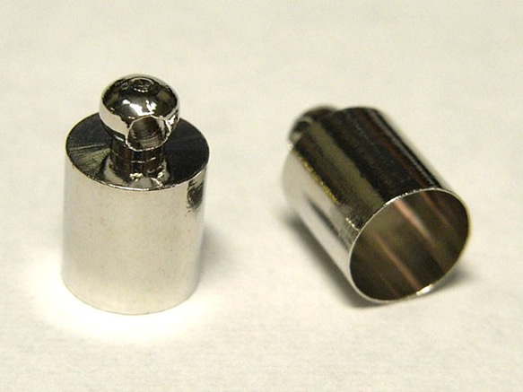 カツラカン 約10×6mm 内径約5.5mm ロジウム【20個セット】6001197