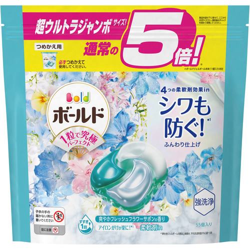 P&G ボールドGB4DFフラワーサボン詰替超UJ 55個