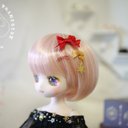 ドール用ヘアピン3点セット⭐︎桃色キャンディ⭐︎　オビツ11 リカちゃん　ジェニー　kumako mdd sd