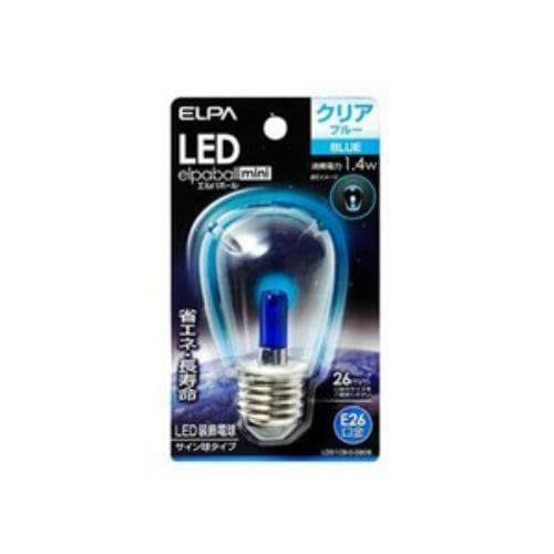 ELPA LDS1CB-G-G908 LEDサイン球E26 青色