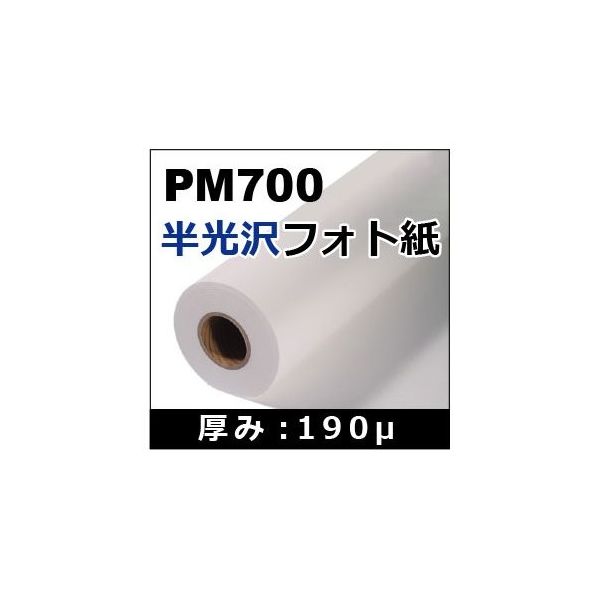 ケイエヌトレーディング 半光沢フォト紙 1067mm×30m PM700 1本 62-9218-14（直送品）