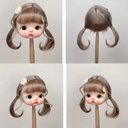 オビツ11ウィッグ モヘア手編みカツラドール