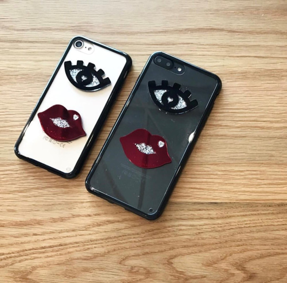 mikiwuu  ミキウー　送料無料　Bling Lip/Eye iPhoneX　iPhoneXS おしゃれ　かわいい