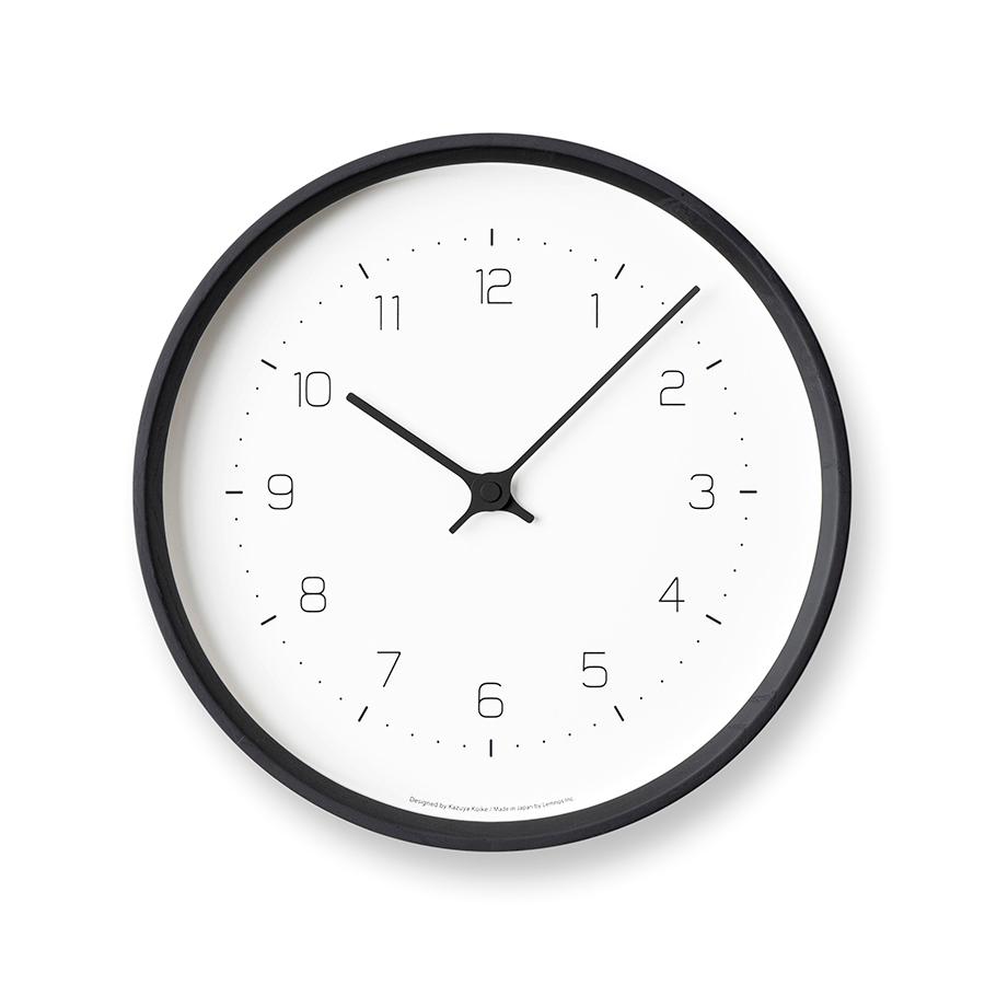 NEUT wall clock / ブラック KK22-09