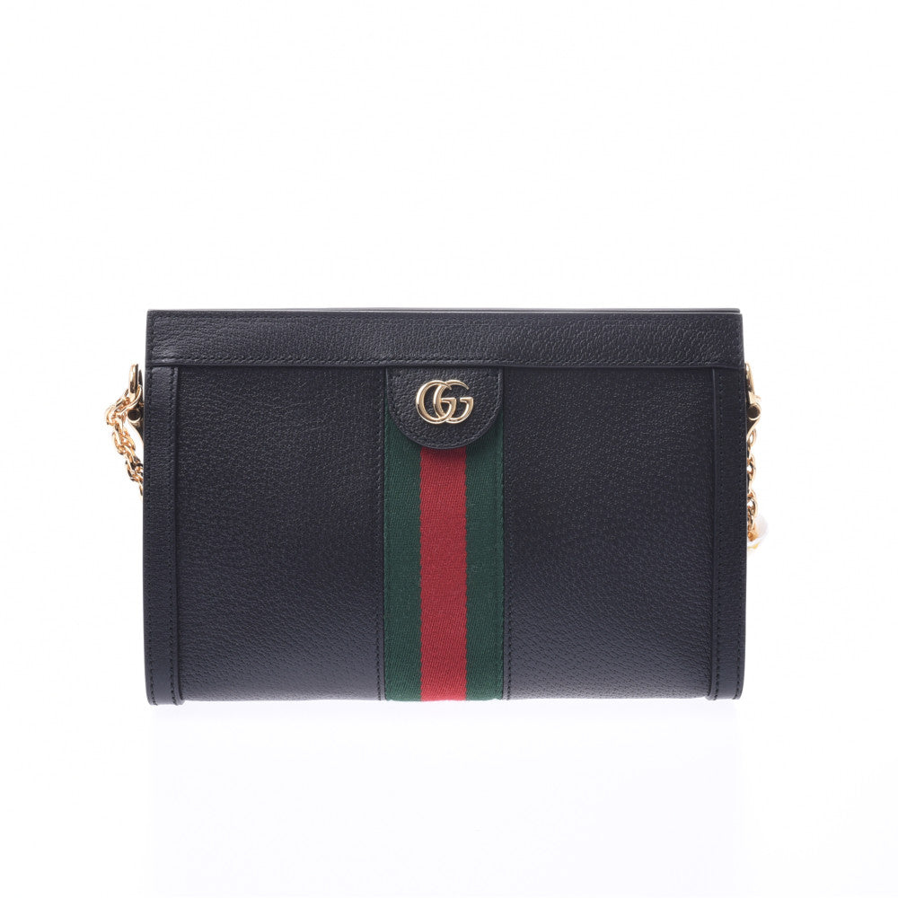 GUCCI グッチ オフディア チェーンショルダーバッグ 黒 ゴールド金具 503877 レディース レザー ショルダーバッグ 未使用 