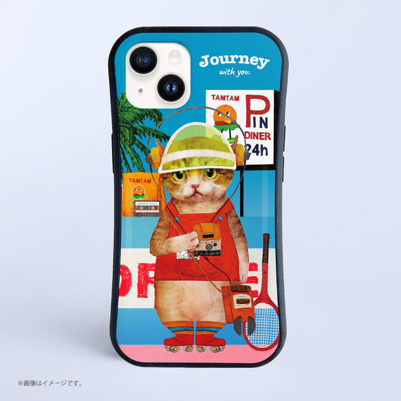 「Journey with you 80s」耐衝撃グリップiPhoneケース