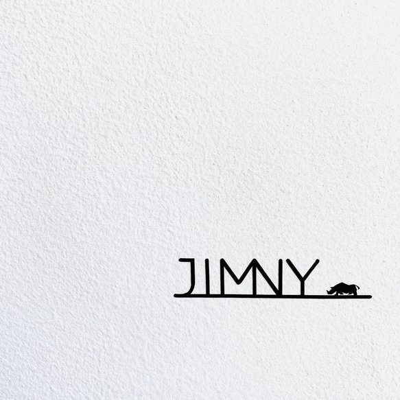 再販★JIMNYステッカー　オリジナルロゴ黒　送料無料