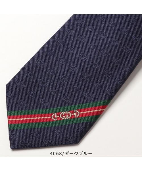 GUCCI シルク ネクタイ 624057 4E002 ジャガード GGロゴ