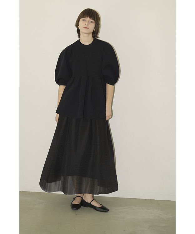 クラネ/SHEER RUSSELL VOLUME FLARE SKIRT