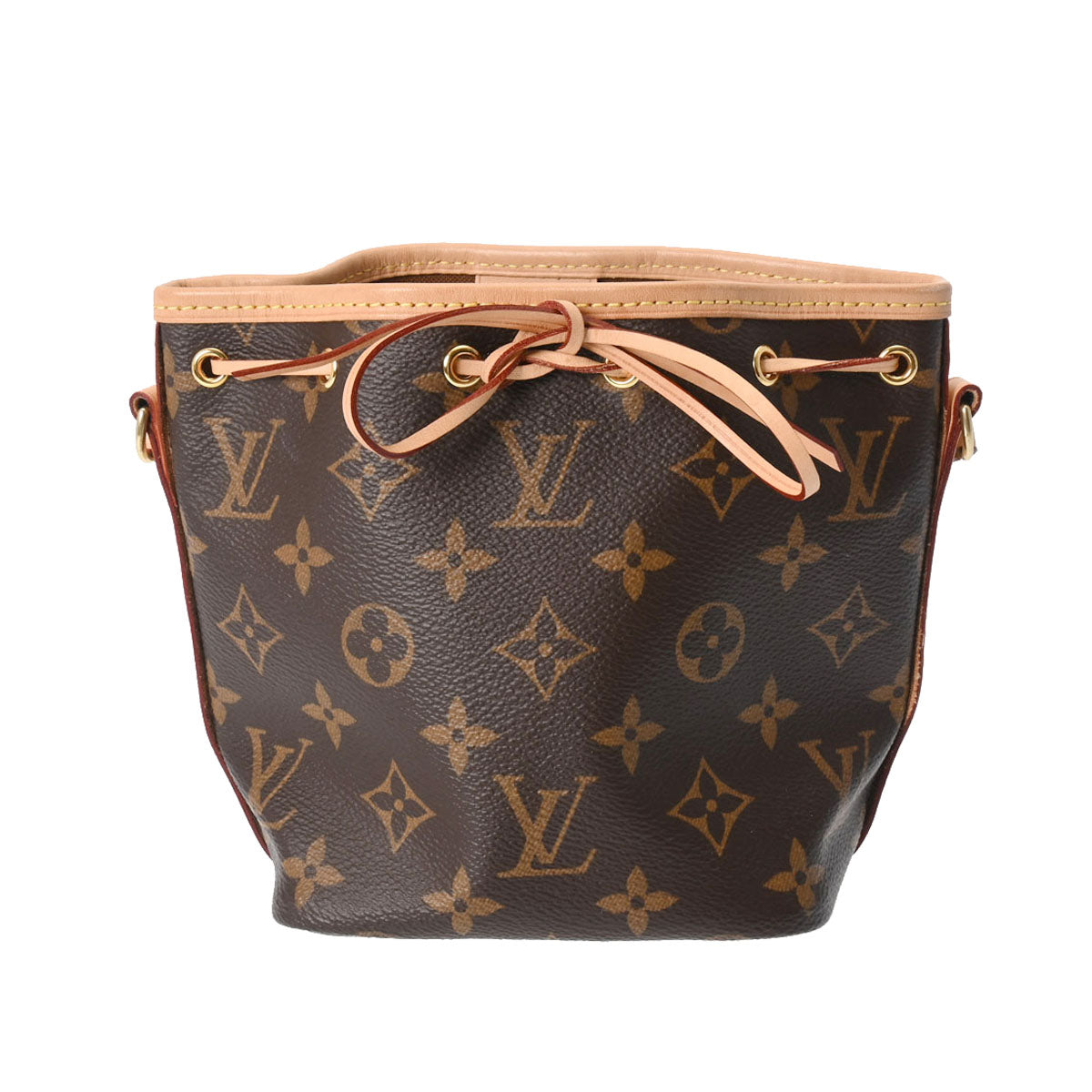 LOUIS VUITTON ルイヴィトン モノグラム ナノノエ ブラウン M41346 レディース モノグラムキャンバス ショルダーバッグ Aランク 中古 