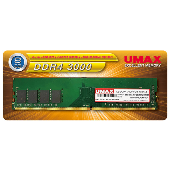 UMAX デスクトップ用メモリー 8GB DDR4 3000 8GB UM-DDR4S-3000-8GB