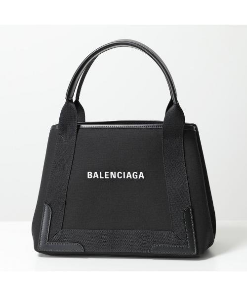 BALENCIAGA 339933 AQ38N NAVY CABAS S トートバッグ ポーチ付き