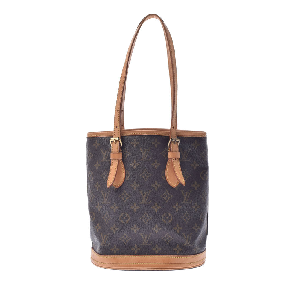 LOUIS VUITTON ルイヴィトン モノグラム バケットPM  ブラウン M42238 ユニセックス モノグラムキャンバス ハンドバッグ Bランク 中古 