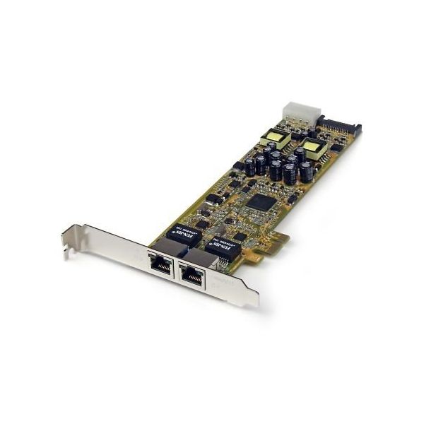 2ポートギガビットイーサネット増設PCI ExpressネットワークアダプタLANカード PoE/PSE対応 ST2000PEXPSE 1個（直送品）