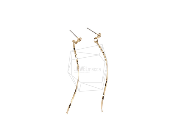 ERG-2531-G【2個入り】ロングツイストピアス,Long Twisted Post Earring