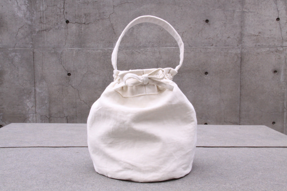 wrapping bucket bag【オフホワイト】