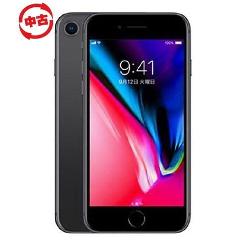 【中古】Apple iPhone8 64GB MQ782J/A SIMフリースペースグレイ iPhone8 64GB スペースグレイ