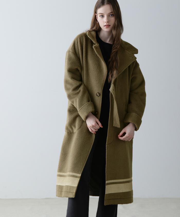 AVIREX/SLIVER KNIT LONG COAT/スライバーニット ロングコート