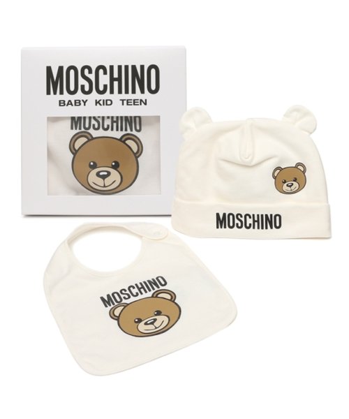 モスキーノ ベビー服 帽子 スタイ ホワイト メンズ レディース ユニセックス MOSCHINO MUY06Q LCA19 10063