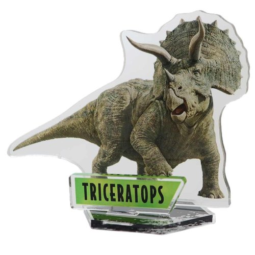 ジュラシックワールド アクリルスタンド コレクター雑貨 TRICERATOPS トリケラトプス 恐竜 カミオジャパン プレゼント 男の