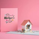 ポップアップグリーティングカード　Mothers Day Birdhouse