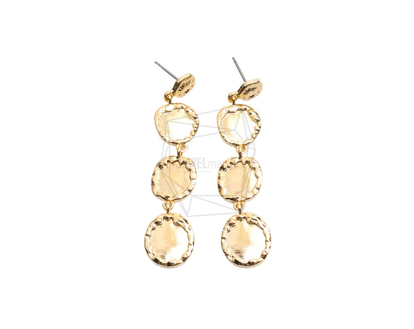 ERG-2563-G【2個入り】マルチリンクサークルピアス  ,Multi Linked Circles Earring