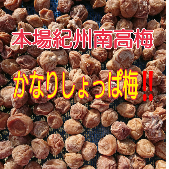 【容器無し】クリックポスト発送♪  《無添加食品》かなりしょっぱ梅700g