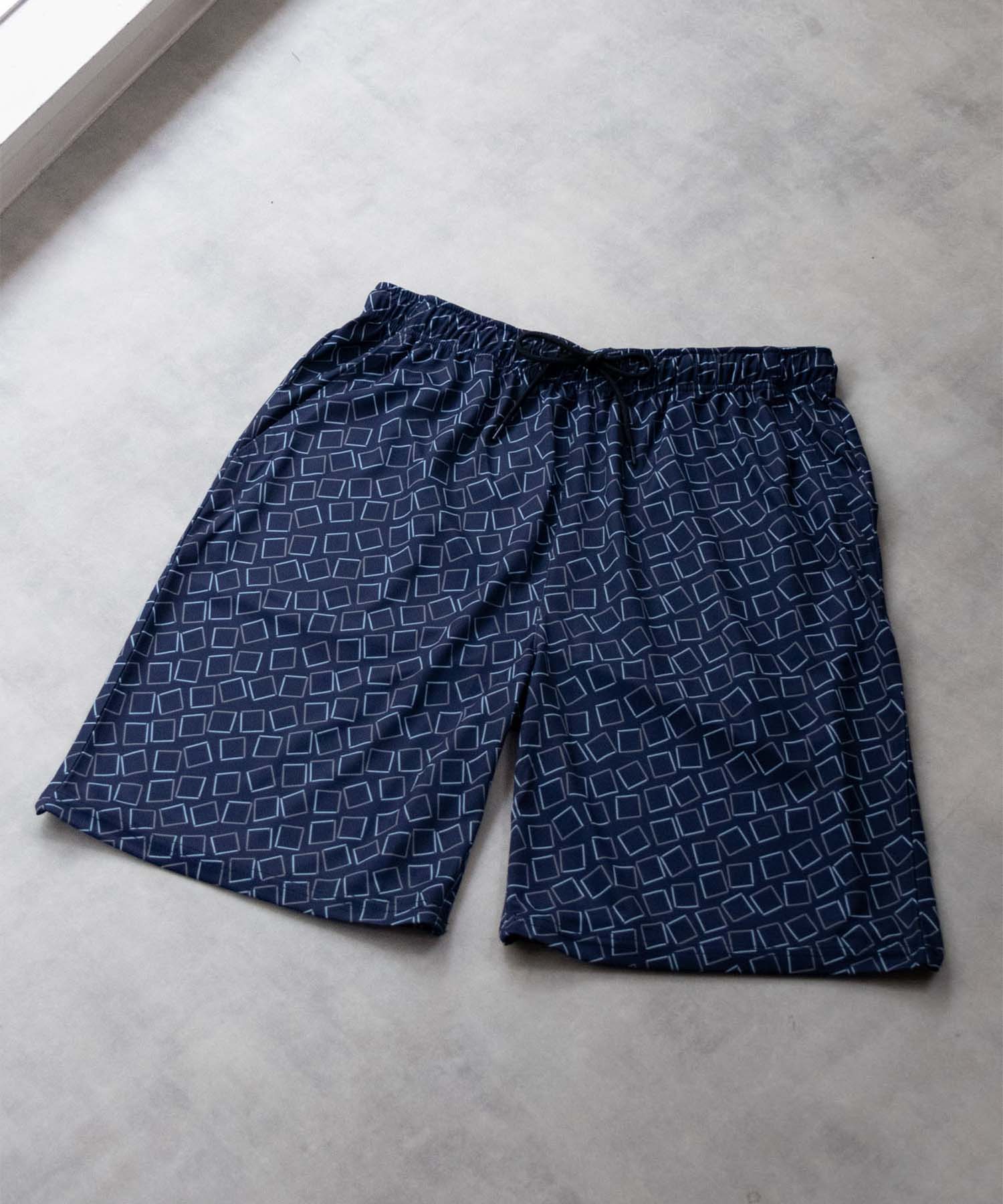 マックハウス（メンズ）/NAVY ネイビー ポリエステルメッシュハーフパンツ 342110MH