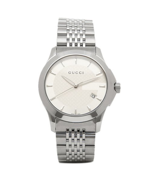 グッチ GUCCI 時計 腕時計 メンズ YA126401 Gタイムレス ホワイト/シルバー ウォッチ WATCH