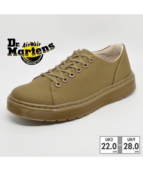 ドクターマーチン Dr.Martens ユニセックス 30830 VIBE 6 ホール シューズ Dante DANTE DMS OLIVE CANVAS 30