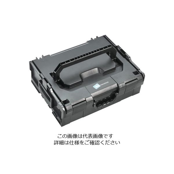 樹脂製工具箱 ツールケース LーBOXX 118.02 ブラック 外径寸法:間口442×奥行357×高さ151mm 1個（直送品）