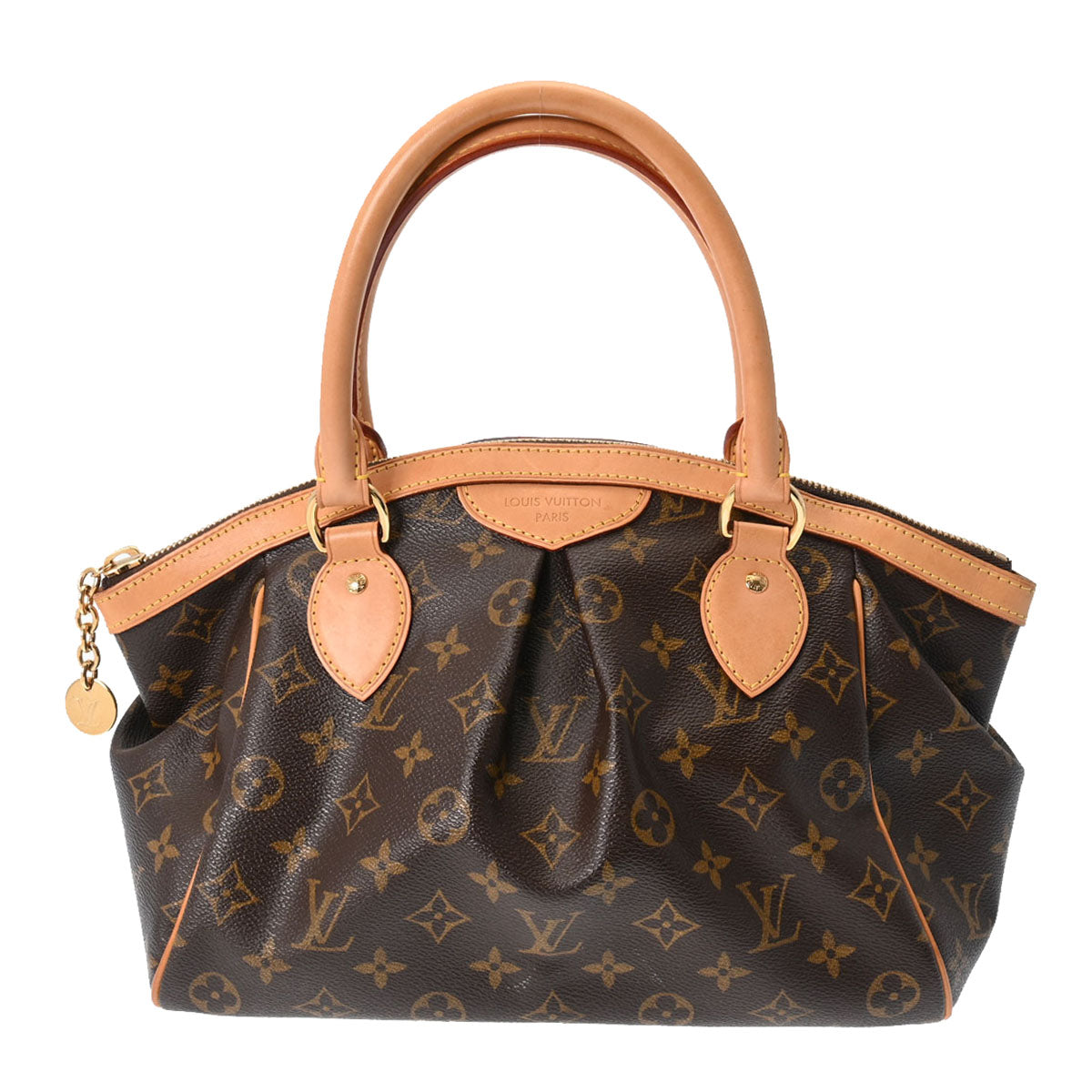 LOUIS VUITTON ルイヴィトン モノグラム ティヴォリ PM ブラウン M40143 レディース モノグラムキャンバス ハンドバッグ ABランク 中古 