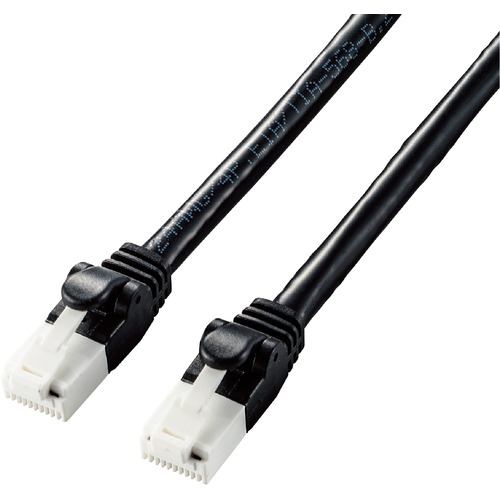 エレコム LD-GPAT／BK10 LANケーブル CAT6A 爪折れ防止 1.0m ブラック