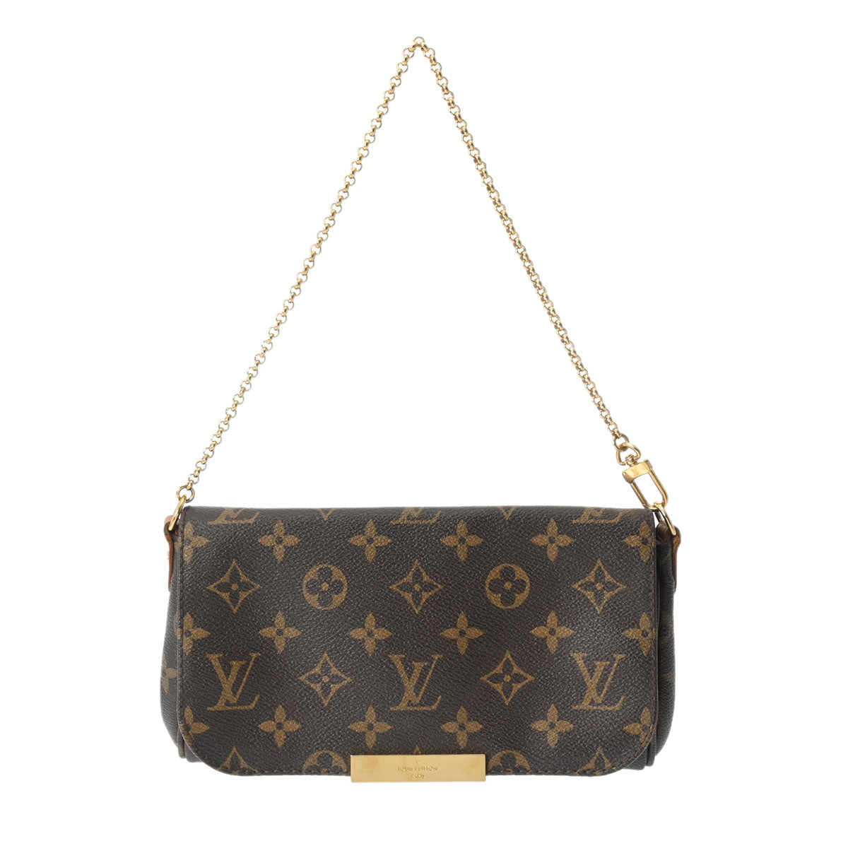 LOUIS VUITTON ルイヴィトン モノグラム フェイボリット PM 2WAY ブラウン M40717 レディース モノグラムキャンバス ショルダーバッグ Bランク 中古 