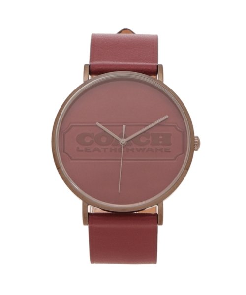 コーチ メンズ 時計 チャールズ 41mm クォーツ ボルドー ボルドー COACH 14602598 レザー