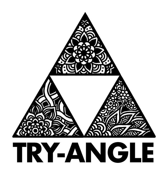 オリジナルイラスト「TRY-ANGLE」ポストカードサイズ