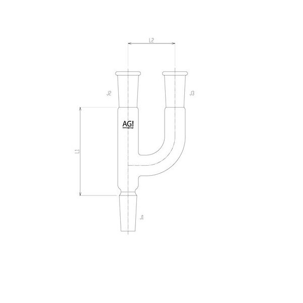 旭製作所 U字形連結管 19/22 2556-3M 1個 65-1838-33（直送品）